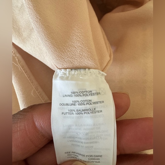 J. Crew One Shoulder Ruffle Eyelet White Statement Blouse Top SZ 12 - Picture 11 of 11